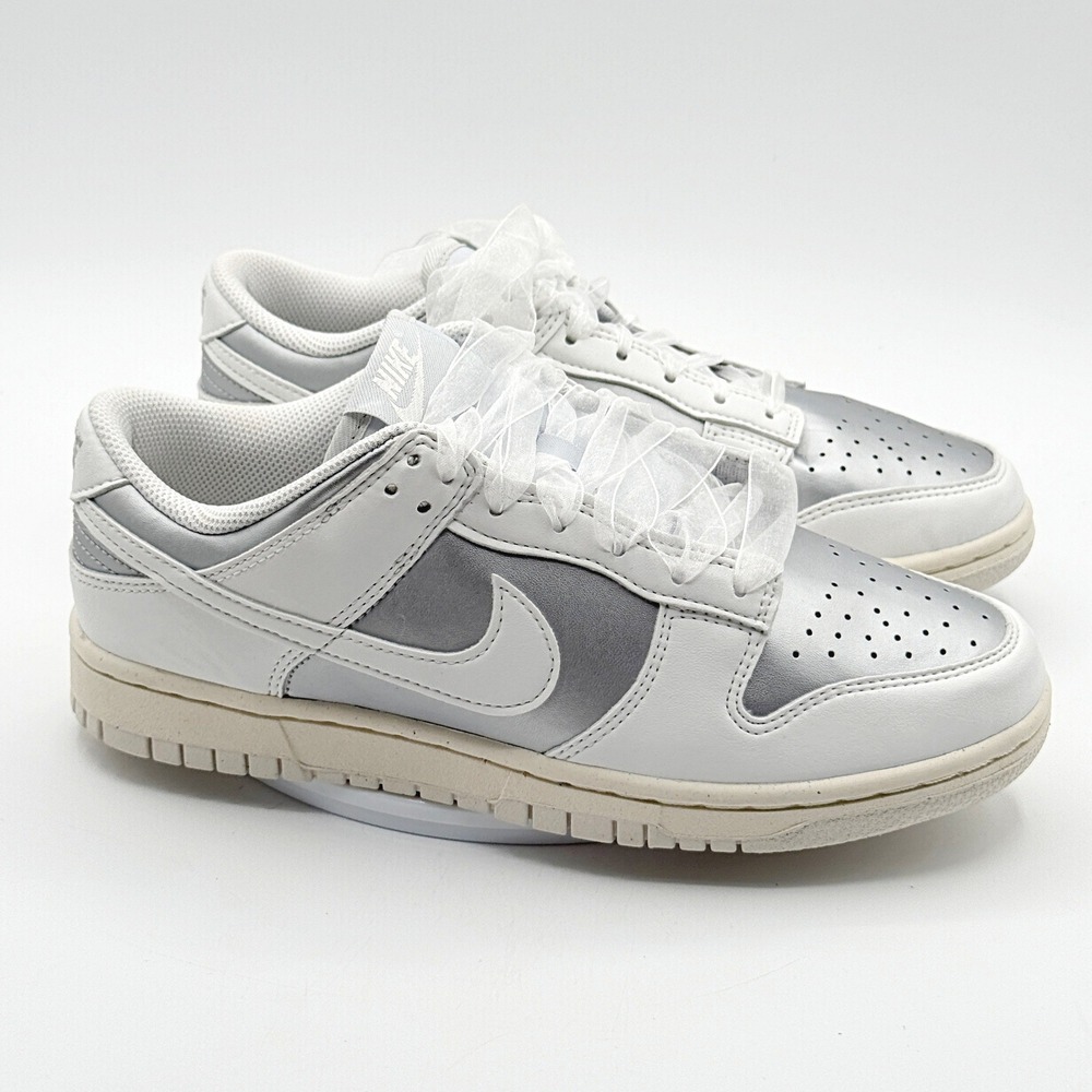 Nike Dunk Low Nn Size 8.5 Womens Met Platinum/Summit White IB7311-001, NEW
